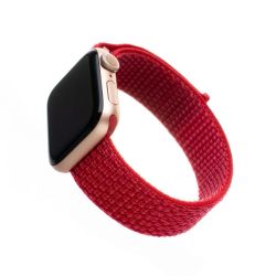 FIXED Nylon Strap Apple Watch 38/40/41 mm,  Piros