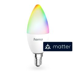 Hama E14 RGBW 4, 9W Matter Smart LED