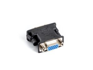 Lanberg DVI to VGA male/famale adapter Black