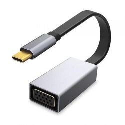 Platinet USB-C&gtVGA Adapter 1080p 60Hz 10cm Grey